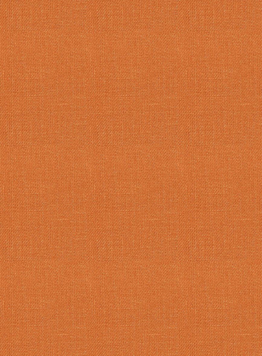 Italian Prato Orange Linen Jacket - StudioSuits