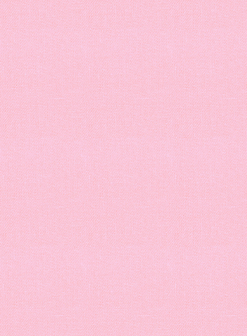 Italian Prato Pink Linen Pants - StudioSuits