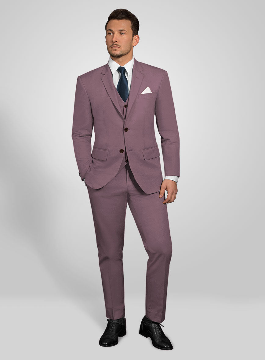 Italian Rose Quartz Cotton Suit - StudioSuits