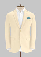 Italian Sandy Beach Cotton Stretch Jacket - StudioSuits