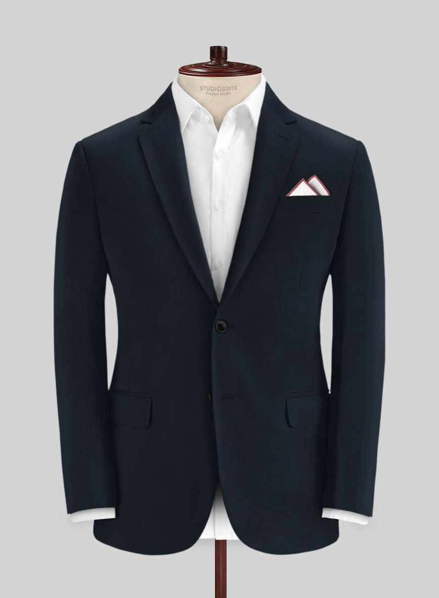 Italian Sapphire Blue Cotton Stretch Jacket – StudioSuits