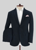 Italian Sapphire Blue Cotton Stretch Suit - StudioSuits