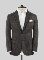 Italian Senna Checks Wool Jacket - StudioSuits