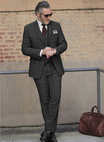Italian Serto Checks Tweed Suit - StudioSuits