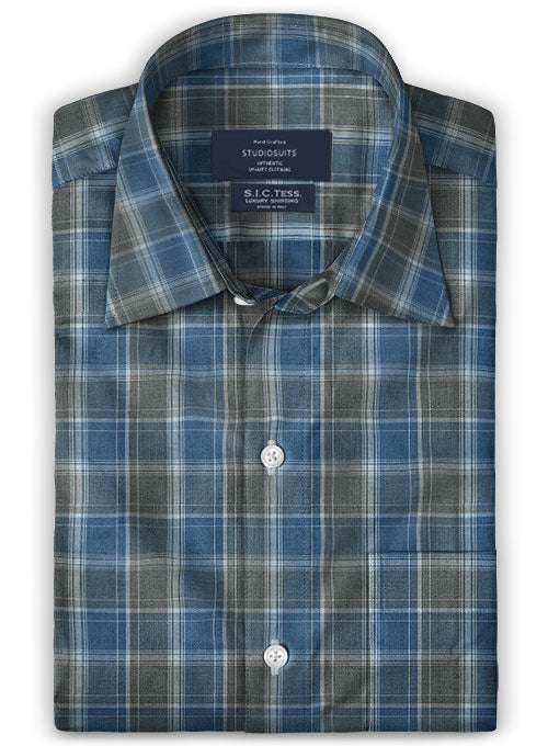 S.I.C. Tess. Italian Cotton Pudoni Shirt - StudioSuits