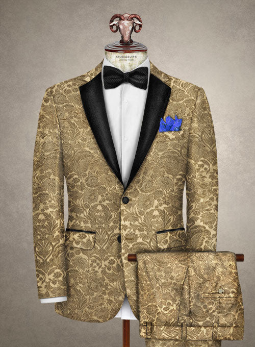 Italian Silk Casese Tuxedo Suit - StudioSuits