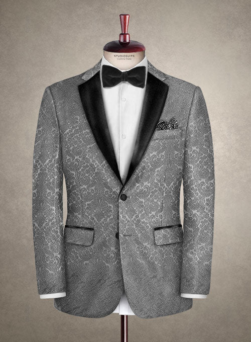 Italian Silk Celis Tuxedo Jacket - StudioSuits