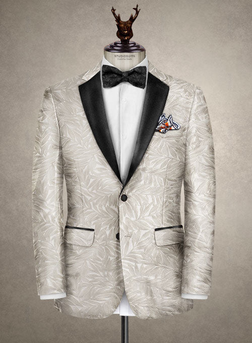 Italian Silk Elance Tuxedo Jacket - StudioSuits