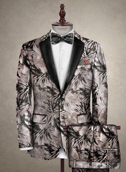 Italian Silk Esma Tuxedo Suit - StudioSuits