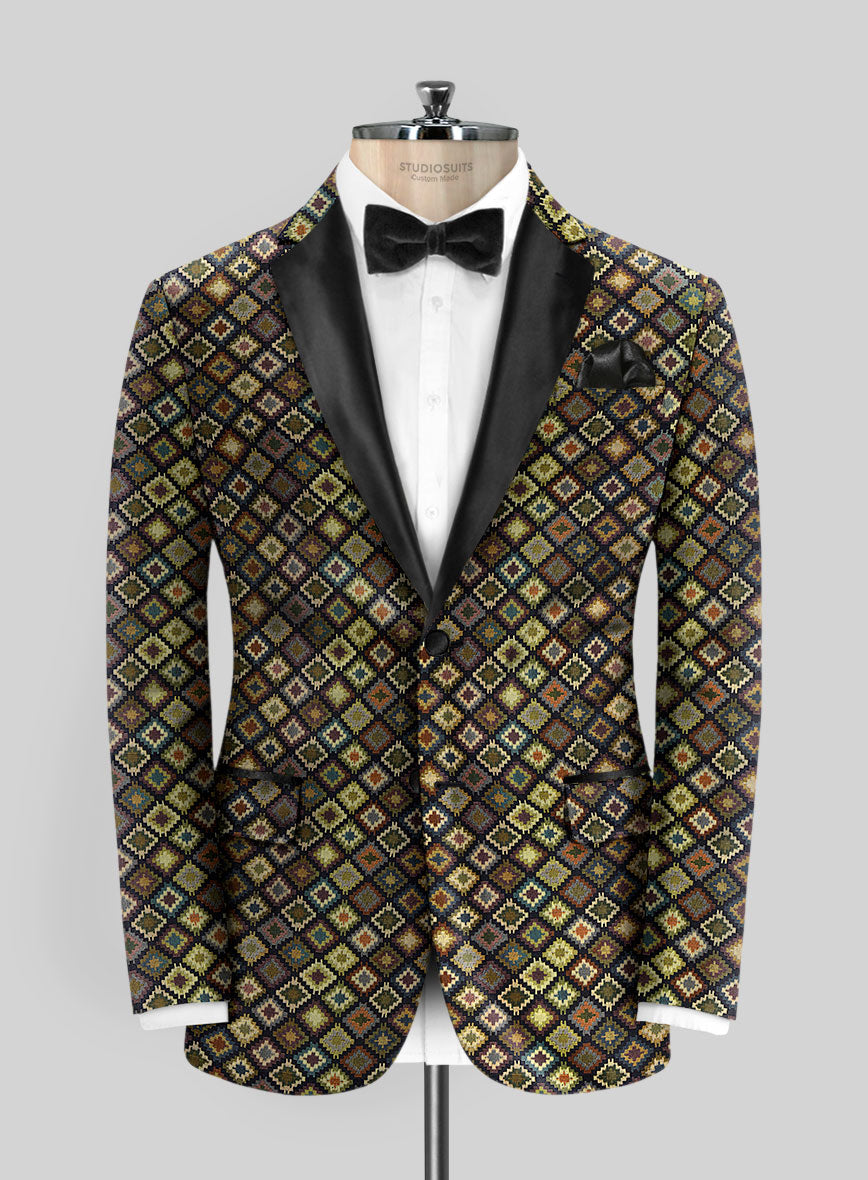 Italian Silk Jargo Tuxedo Jacket - StudioSuits