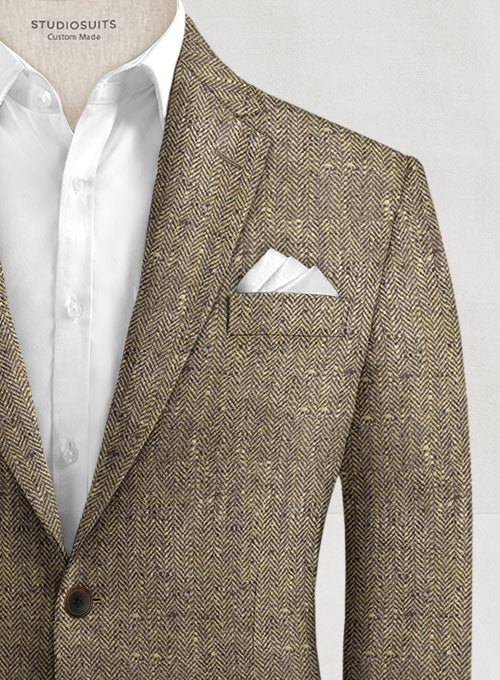 Italian Silk Linen Orchia Jacket - StudioSuits