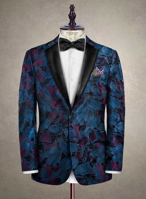Italian Silk Rasmo Tuxedo Jacket - StudioSuits