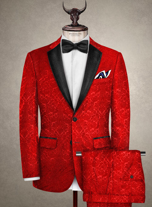Italian Silk Sinque Tuxedo Suit - StudioSuits