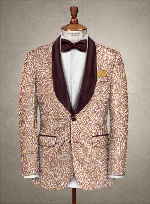 Italian Silk Vuan Tuxedo Jacket - StudioSuits