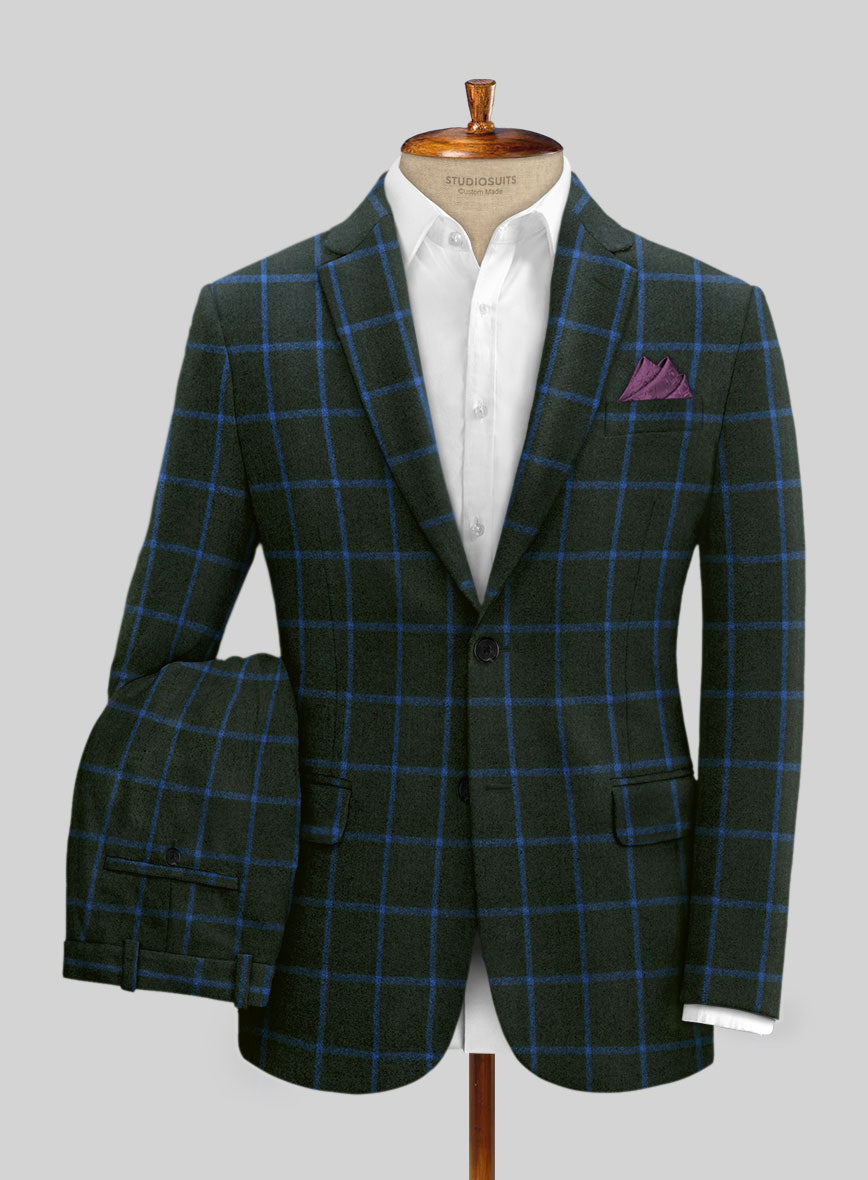 Italian Simma Checks Tweed Suit - StudioSuits