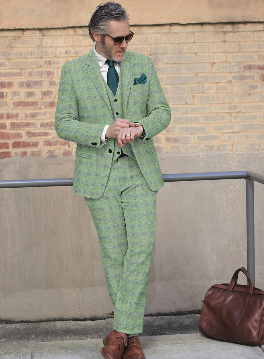 Italian Simoni Checks Tweed Suit - StudioSuits