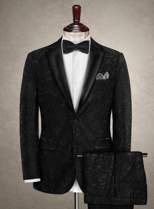 Italian Silk Adnar Tuxedo Suit - StudioSuits