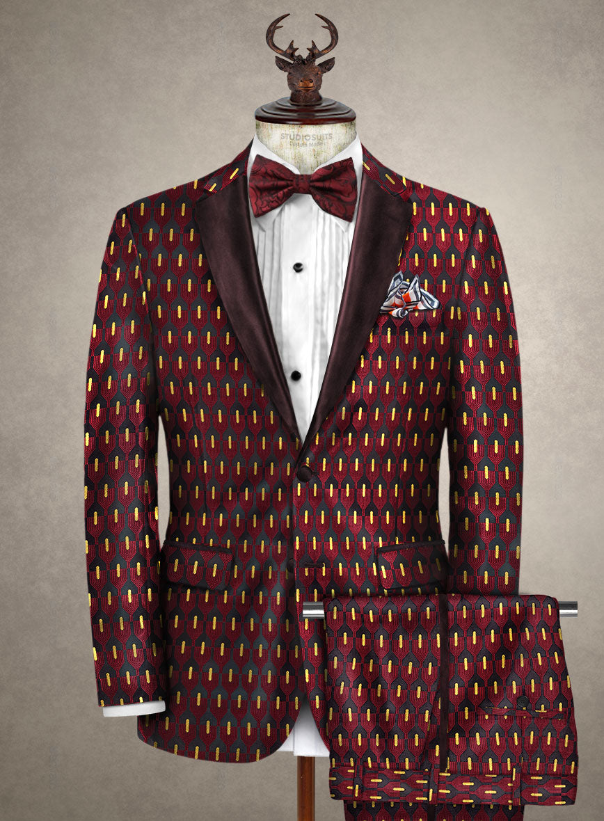 Italian Silk Ghitta Tuxedo Suit - StudioSuits