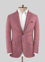 Italian Taquio Rouge Wool Jacket - StudioSuits