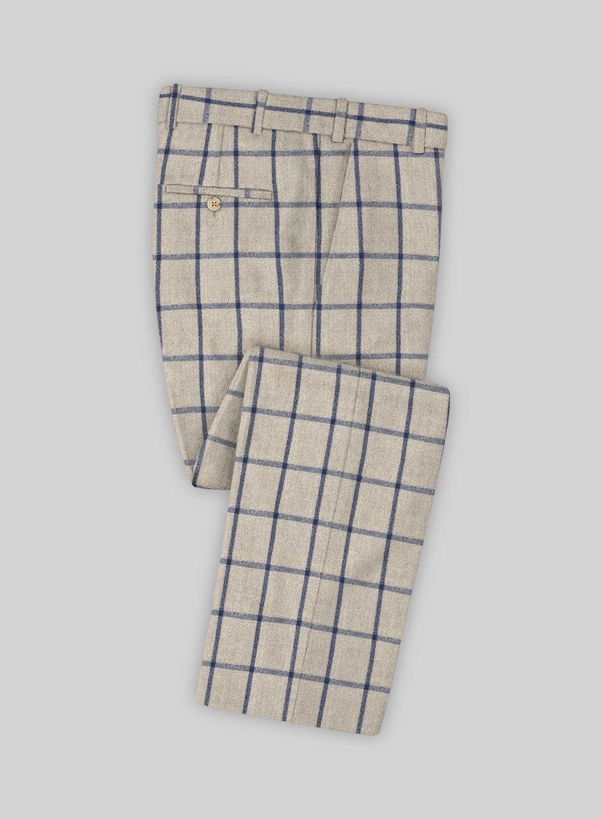 Italian Ugero Checks Tweed Pants - StudioSuits