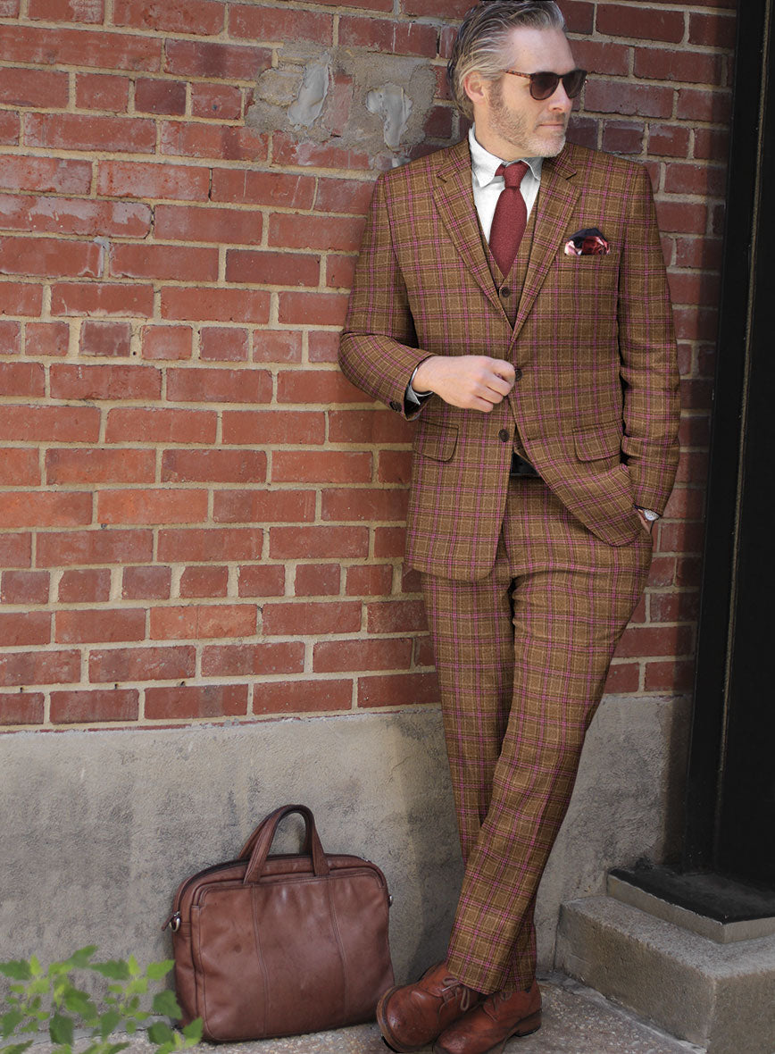 Italian Valmi Checks Tweed Suit - StudioSuits