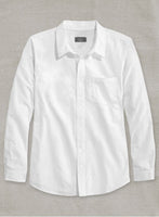 Italian Voile Cotton White Shirt - StudioSuits