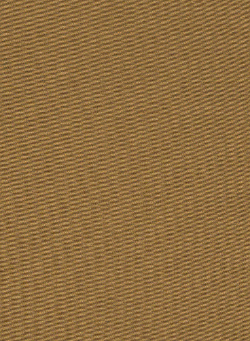 Italian Walnut Brown Cotton Stretch Jacket - StudioSuits