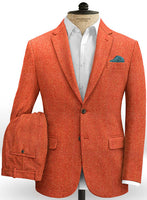 Italian Wide Herringbone Fire Tweed Suit - StudioSuits