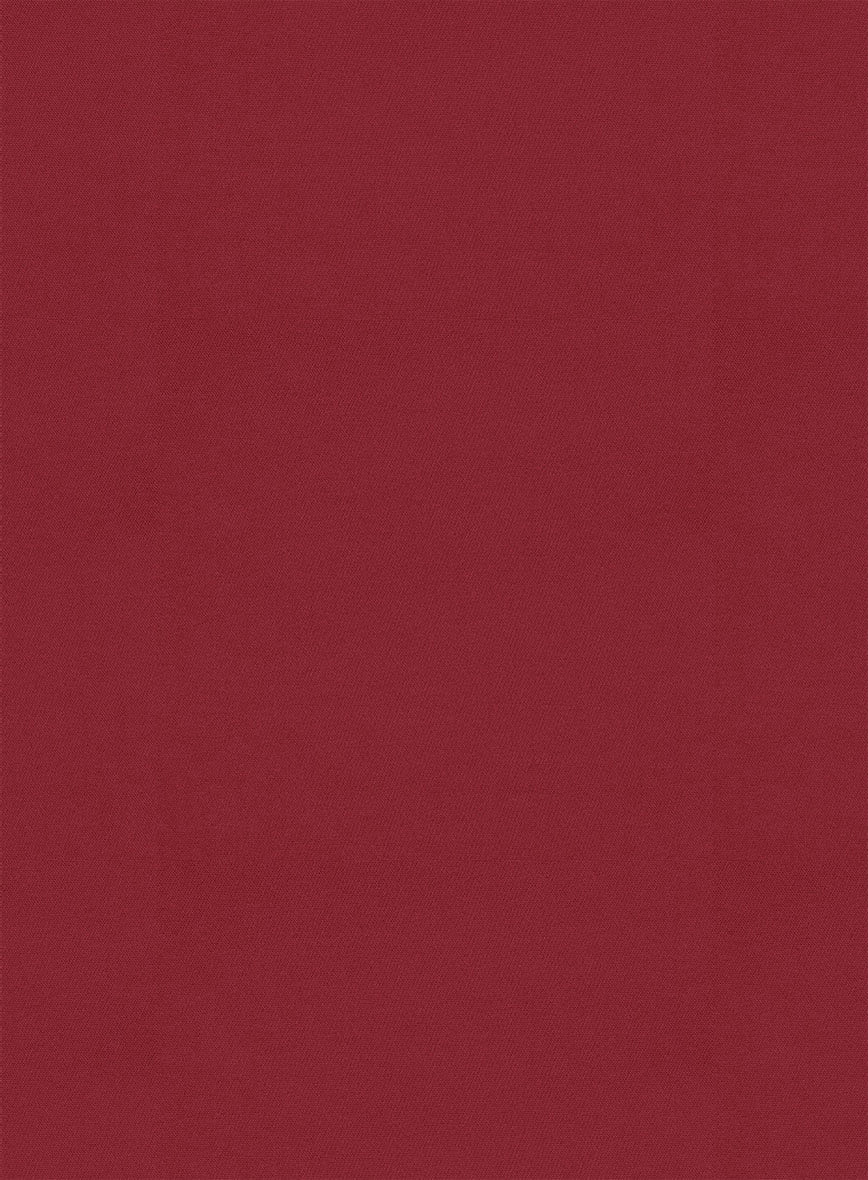 Italian Wine Cotton Pants - StudioSuits