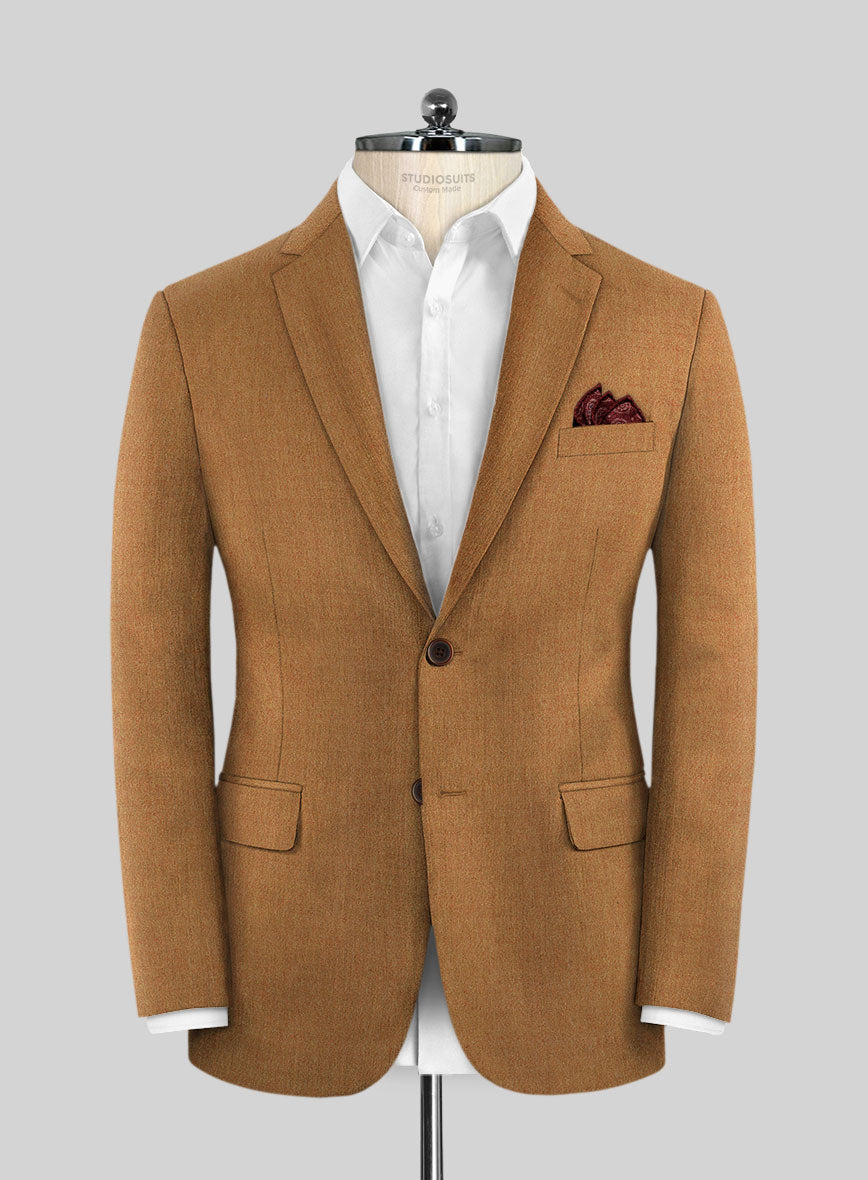 Italian Wool Cashmere Caramel Suit - StudioSuits