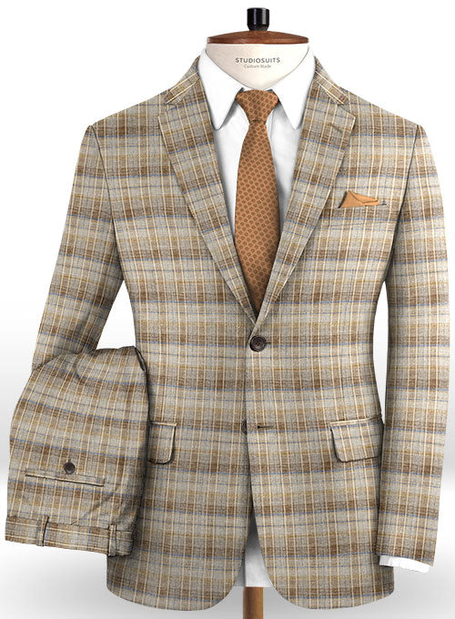Italian Wool Linen Grasso Suit - StudioSuits