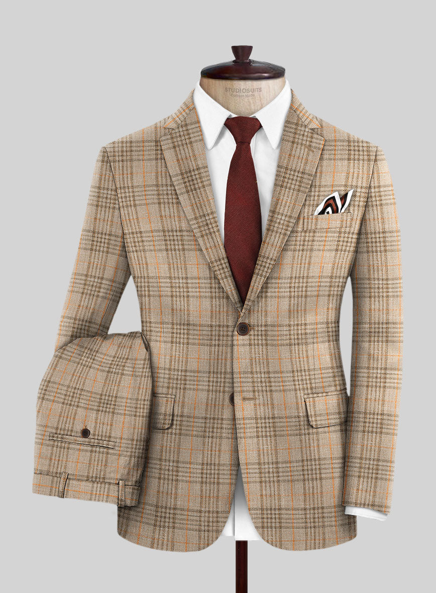 Italian Wool Silk Linen Vanni Suit - StudioSuits