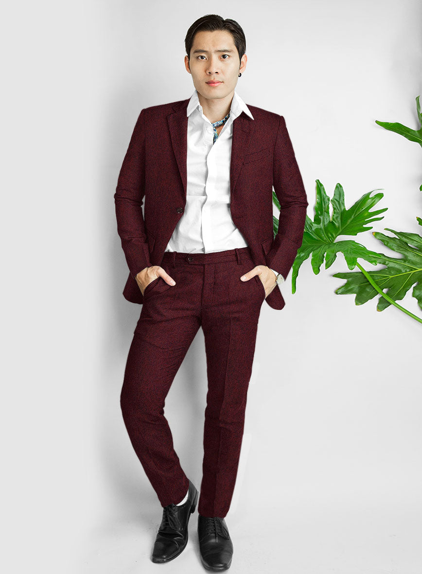 Italian Wool Cashmere Mulberry Suit - StudioSuits