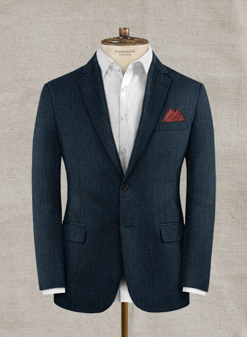 Italian Wool Cashmere Silk Linen Crappa Jacket - StudioSuits