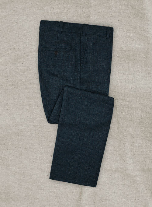 Italian Wool Cashmere Silk Linen Crappa Pants - StudioSuits