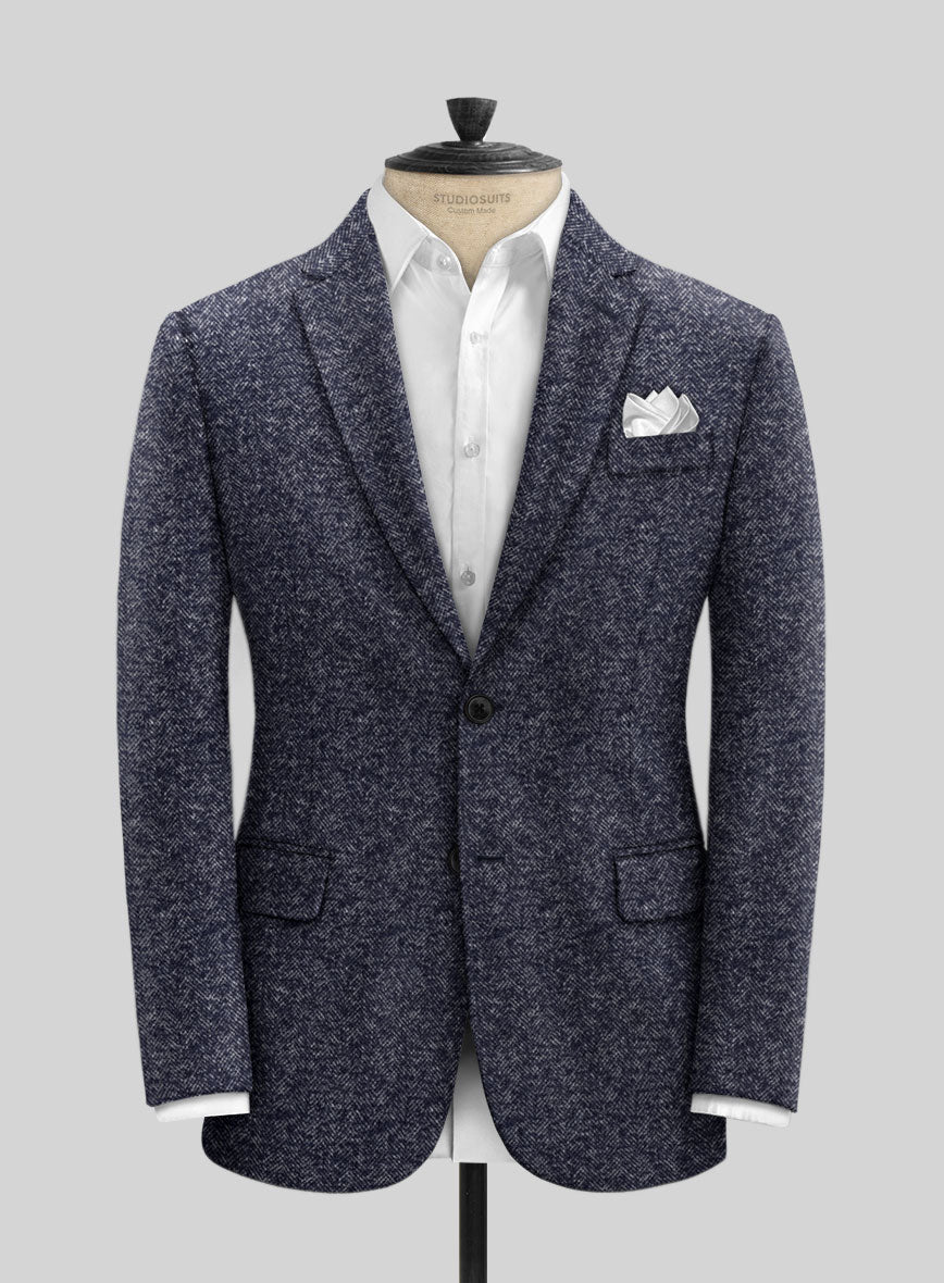 Italian Wool Cotton Rajul Jacket - StudioSuits