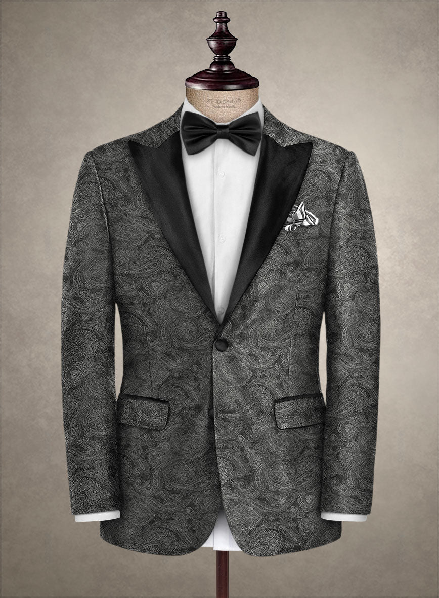 Italian Wool Leopo Tuxedo Jacket – StudioSuits