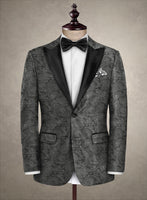 Italian Wool Leopo Tuxedo Jacket - StudioSuits