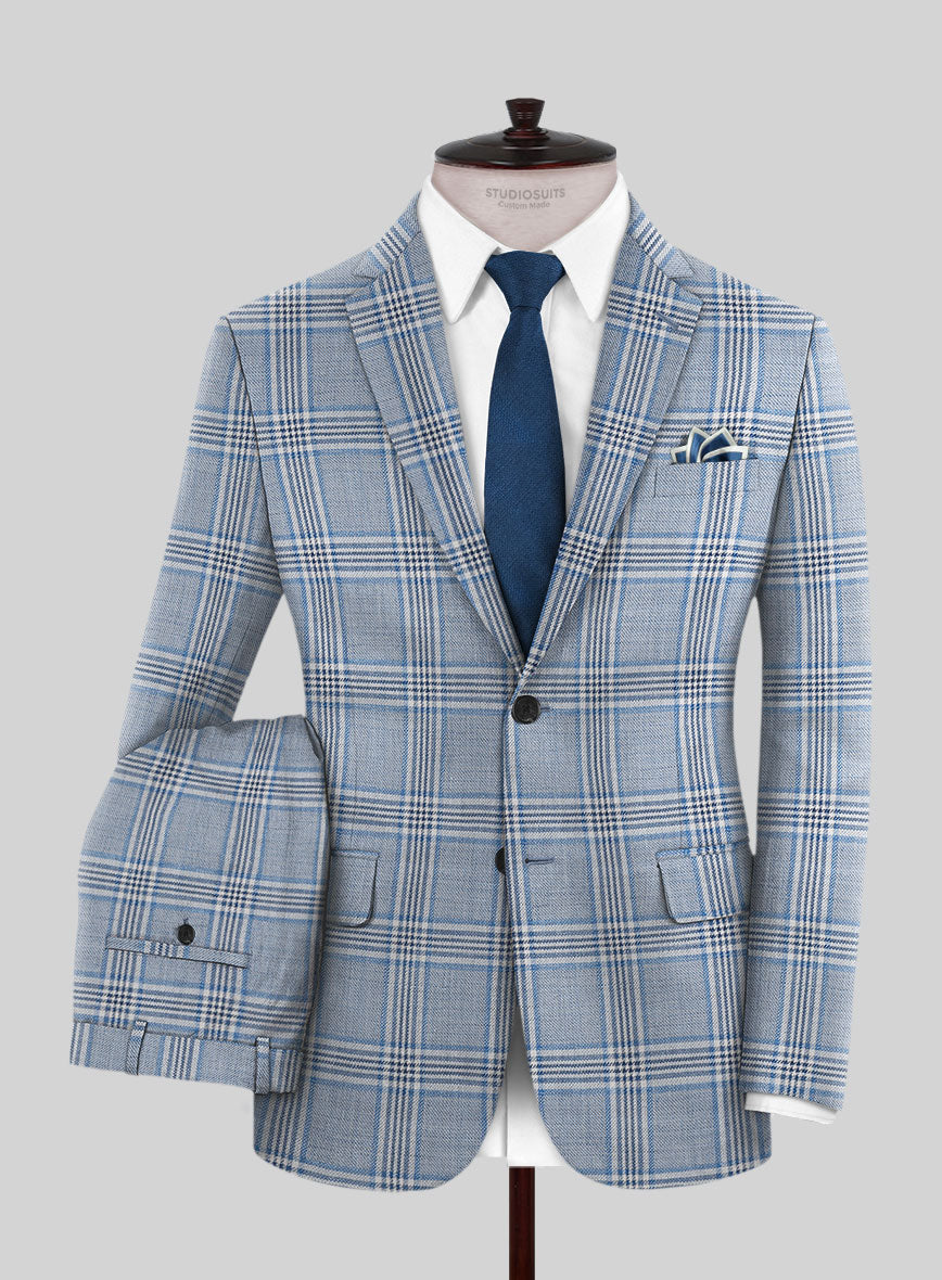 Italian Wool Silk Linen Giade Suit - StudioSuits