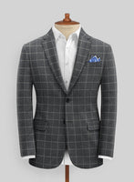 Italian Zaga Checks Tweed Jacket - StudioSuits
