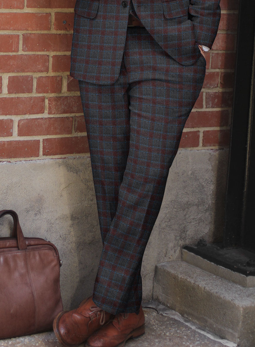 Italian Zaul Checks Tweed Suit - StudioSuits