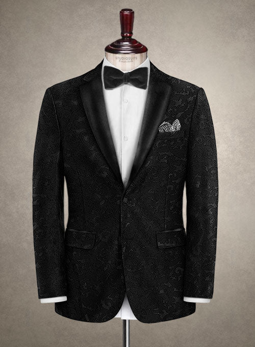 Italian Silk Adnar Tuxedo Jacket - StudioSuits