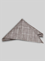 Italian Linen Pocket Square - Lusso Brown - StudioSuits