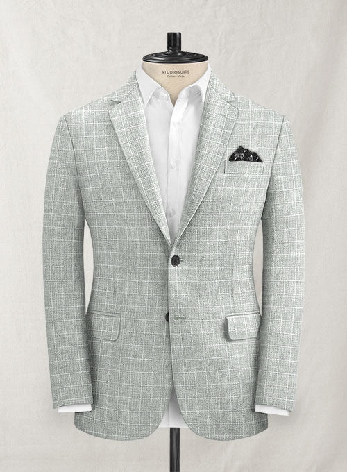 Italian Linen Lusso Gray Jacket - StudioSuits