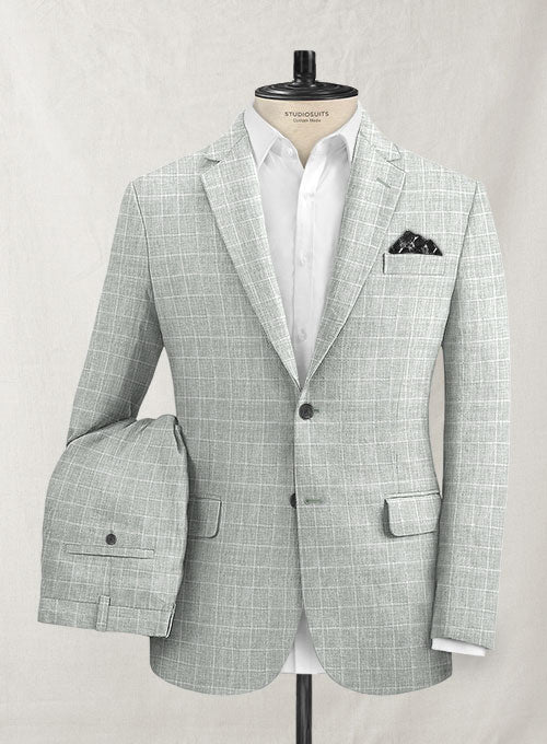 Italian Linen Lusso Gray Suit - StudioSuits