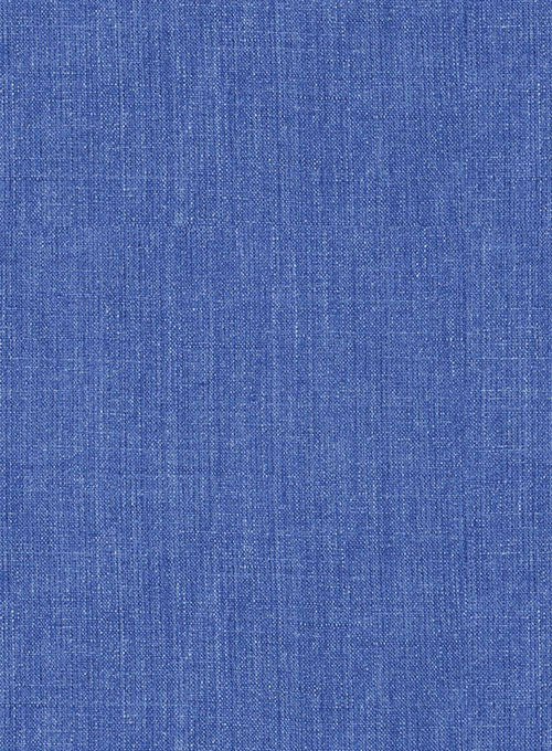 Italian Linen Milled Indigo Blue Jacket - StudioSuits