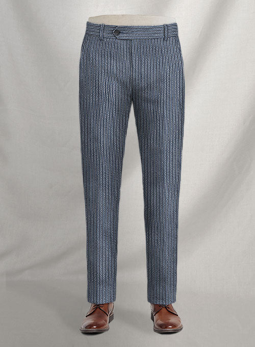 Italian Seersucker Cotton Stretch Ilison Suit - StudioSuits