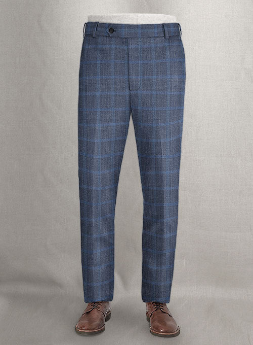 Italian Wool Silk Linen Gazepe Pants - StudioSuits