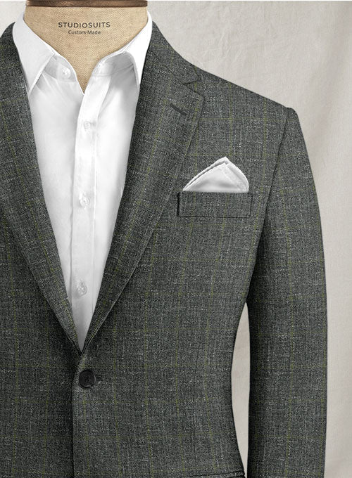 Italian Linen Denilo Checks Suit - StudioSuits