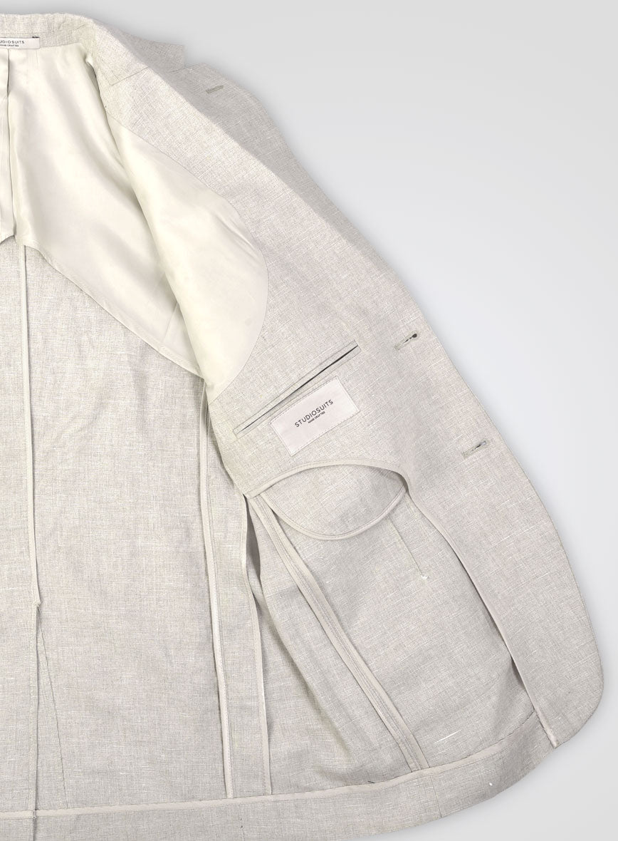 Italian Linen Unstructured Jacket - StudioSuits